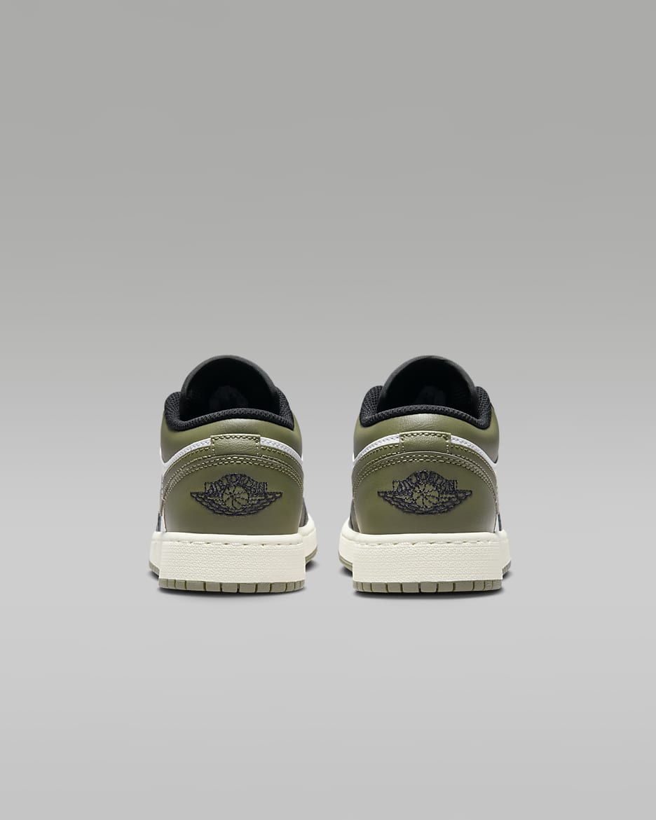 Olive green jordans kids hot sale